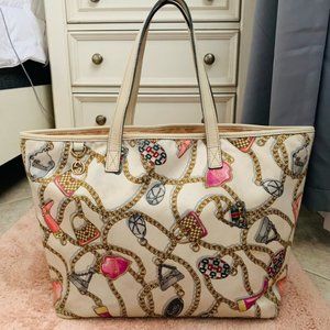 Gucci satin flowers floral logo chain bag
